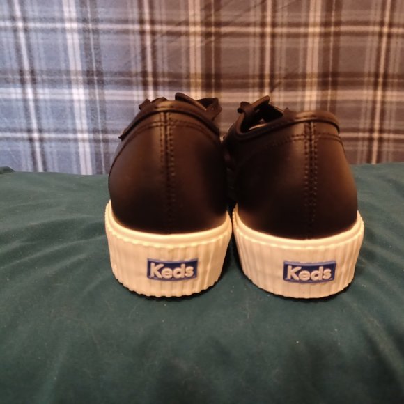 Keds Triple Kick AMP Leather, Black 11M Black Laces, Platform Sneaker NWOT - Picture 4 of 5